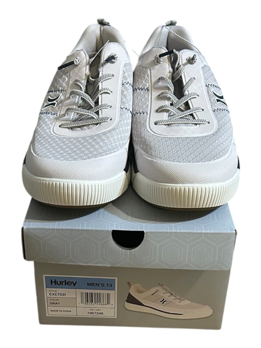 Hurley Exeter Men's Casual Shoe Gray Size 13